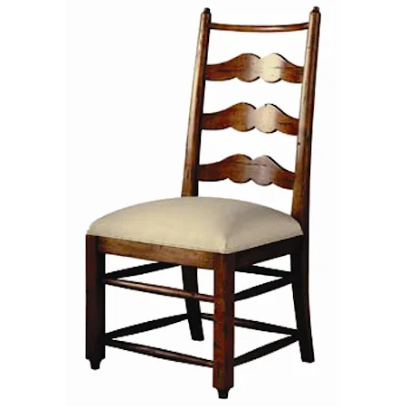 Country English Ladderback Dining Side Chair